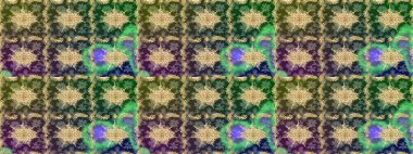 Altın şablonu çiz. Yeşil renkler ve altın elementler üzerine çizim. Raster doğulu süsü.