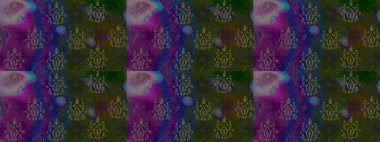 El çizimi. Raster illüstrasyonu. Çiçekli, yapraklı, çiçek desenli çizim..