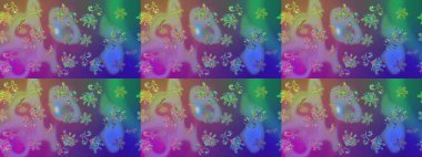 Raster Modaya uygun kumaş deseni. Düz Çiçek Elementleri Tasarımı. Mor renkli şirin çiçek deseni. Renkli Bahar Teması çizim şablonu.