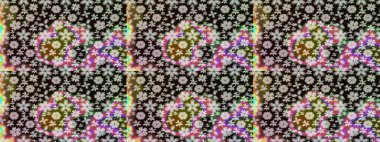 Moda baskısı. Çiçeğin suluboya çizimlerinin mükemmel deseni. Dekorasyon ve tasarım için güzel bir desen. Suluboya desenli çiçek deseni. Ayarlanmış.