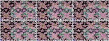 Tarafsız renklerde çiçekler. Raster düz çiçekleri pürüzsüz desen. Tasarım hediye paketi, tebrik kartları, posterler ve afiş tasarımı.