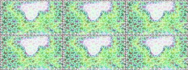 Çizim, karalama, karalama. Kelebekli tasarım. Sonsuz. Kusursuz. Raster illüstrasyonu. Mavi, nötr ve yeşil arka planda kelebekler.