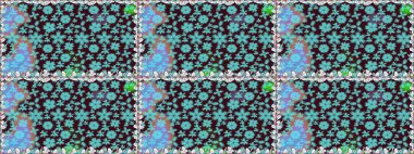 El çizimi dikişsiz sonbahar çiçekleri deseni. Doodle tarzı. Tekstil ve kapak tasarımı için mükemmel. Kahverengi renkli çiçekler. Renkli, kahverengi, pürüzsüz desen.