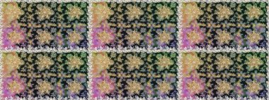 Kusursuz altın desenli bukleler. Raster altın desen. Raster illüstrasyonu. Altın elementli gri renkler. Doğu tarzı arabesk.