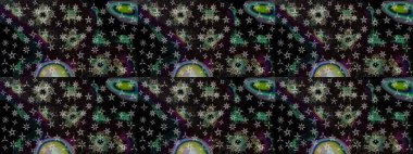 Kar tanesi arka planı. Raster illüstrasyonu. Raster Noel soyut renkli arkaplan ve düşen kar tanesi.