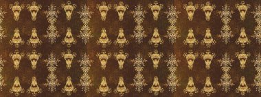 Renkli arka planda izole tatlı kar taneleri. Kahverengi, nötr ve bej renkli kar taneleri. Raster illüstrasyonu.