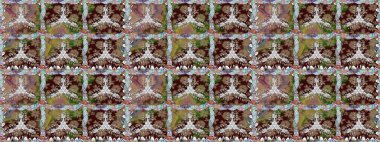 Raster illüstrasyonu. El çizimi. Çiçekler, dallar, bitkiler ve çiçekler. Güzel kumaş deseni.