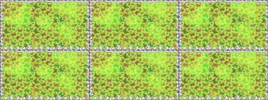 Güzel bir kumaş tasarımı. Yeşil renkli resim. Dekoratif el çizimi kelebekler. Raster illüstrasyonu.