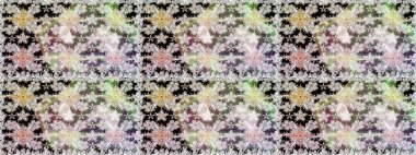 Düz Çiçek Elementleri Tasarımı. Renkli Bahar Temalı Kusursuz Arkaplan. Tarafsız renklerde çiçekler. Güzel çiçek deseni..