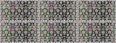 Sevimli çiçek raster deseni. Renkli Yaz Temalı Kusursuz Arkaplan. Düz Çiçek Elementleri Tasarımı. Gri renkli çiçekler.