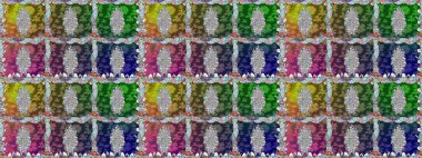 Raster. Colour Spring Theme seamless pattern Background. Flat Flower Elements Design.