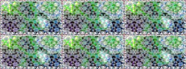 Kusursuz çiçek deseni. Düz Çiçek Elementleri Tasarımı. Asya tekstil tarzında. Renkli Bahar Temalı Kusursuz Arkaplan. Raster illüstrasyonu. Güzel kumaş deseni.