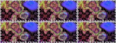 Çiçeksiz desenli arka plan. Gömlek baskısı için çiçek boyası. Kahverengi renkte çiçekler.