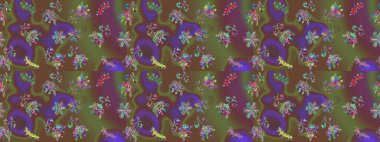 Güzel soyut kar taneleri raster tasarımı. Düz kar karalama ikonları, kar taneleri kahverengi, yeşil ve mor renkli siluetler noel afişi, kartlar. Yeni yıl kar tanesi.