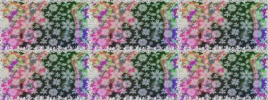 Gri renkli çiçekler. Güzel çiçek deseni. Düz Çiçek Elementleri Tasarımı. Renkli Bahar Teması Kusursuz Arkaplan.