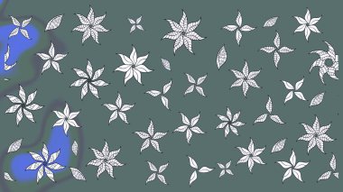 Raster deseni. Tarafsız renklerde yaz çiçekleri. Küçük çiçekteki sevimli çiçek deseni. Raster illüstrasyonu.