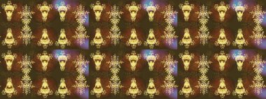 Raster kar taneleri deseni. Raster illüstrasyonu. Renkli arka planda güzel kar taneleri.