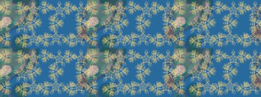 Renkli Bahar Teması eskiz kalıbı. Düz Çiçek Elementleri Tasarımı. Raster..