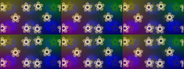 Renkli kar tanesi Raster çizimi. Simgeler, etiketler. Kar tanesi ikonu, izole edilmiş. Renkli arka planda kar taneleri. Düz dizayn. Raster illüstrasyonu.