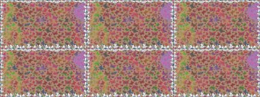 Bej arka planda kelebek deseni var. Kumaş, Tekstil, Baskı ve Davetiye için arka plan. Raster illüstrasyonu.