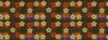 Renkli arka planda güzel kar taneleri. Raster kar taneleri deseni. Raster illüstrasyonu.