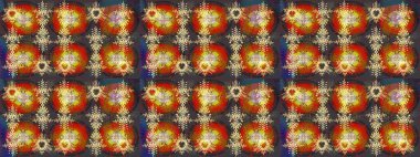 Raster illüstrasyonu. Raster Noel soyut renkli arka plan ve tatlı kar tanesi. Kış soyut geçmişi. Kar taneli Noel arkaplanı.