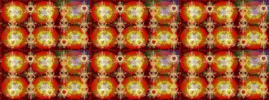 Son moda kar taneleri ve elementler onun kartlarını gösteriyor. Modern tasarım posteri, kapak tasarımı, kırmızı, kahverengi ve sarı renkli kart tasarımı. Retro stil dokusu, şablon kış elementleri. Kar taneleri tasarımı.