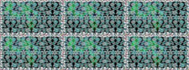 Güzel çiçekli ve yapraklı kusursuz desenler gri renklerde suluboya desenli, duvar kağıdı, kart ya da kumaş için fayanslı. Raster illüstrasyonu.