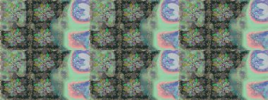 Güzel kumaş deseni. Zentangle soyut çiçekleri. Renkli Bahar Temalı Kusursuz Arkaplan. Düz Çiçek Elementleri Tasarımı. Karalama çiçeği. Raster illüstrasyonu.