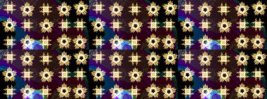 Renkli elementlerle Raster ilginç desen