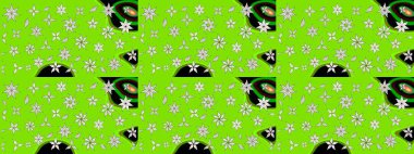 Çiçekli çiçek deseni, suluboya. Raster deseni. Küçük çiçekte güzel bir çiçek deseni..