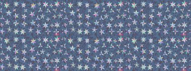 Renkli Bahar Teması eskiz kalıbı. Raster illüstrasyonu. Düz Çiçek Elementleri Tasarımı. Çiçek desenli çizim. Asya tekstil tarzında. Güzel kumaş deseni.