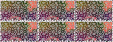 Kızılderili desenli desenli desenli şal deseni. Tekstil, tebrik kartı, boyama kitabı, telefon kılıfı baskısı için kullanılabilir. Raster Henna dövme stili. Etnik Mandala süsü.