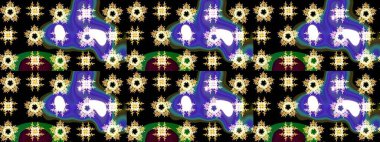 Raster illüstrasyonu. Kar taneli desen. Raster Noel soyut renkli arkaplan ve düşen kar tanesi..