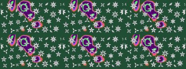 Tekstil, kumaş, kapaklar, duvar kağıtları, baskı, naylon, koleksiyon defteri, örgü, dekupaj için güzel bir eskiz. Küçük yeşil çiçeklerle oldukça kaliteli besin torbası deseni.