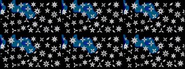 Renkli Bahar Teması eskiz kalıbı. Düz Çiçek Elementleri Tasarımı. Zentangle soyut çiçekleri. Karalama çiçeği. Raster illüstrasyonu. Şirin kumaş deseni.