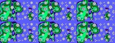 Raster illüstrasyonu. Mavi renkli çiçekler. Çizim çiçek deseni duvar kağıdı için kullanılabilir.