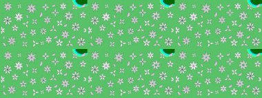 Yeşil renkli çiçekler. Renkli Bahar temalı eskiz kalıbı. Çiçekli çiçek deseni, suluboya. Düz Çiçek Elementleri Tasarım Raster illüstrasyonu.