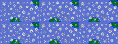 Raster Moda kumaş deseni. Şirin çiçekler. Çizgi çizimi deseni.