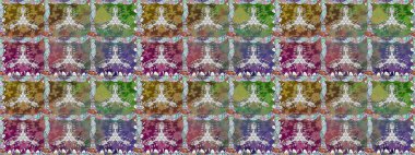 Tekstil ya da kitap kapakları, imalat, duvar kağıtları, baskı, hediye paketi ve yapıştırma kitabı için çiçeksiz arka plan. Küçük çaplı çiçeklerdeki basit şirin desenler. Raster illüstrasyonu.