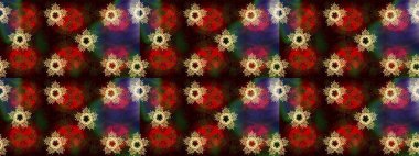 Raster illüstrasyonu. Kar tanesi kışı. Renkli arka planda izole edilmiş suluboya kar taneleri. Kışın sembolü.