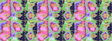 Tarafsız renklerde altın element. Damask çizimi tekrarlanıyor. Antika altın tekrarlanabilir duvar kağıdı. Barok tarzında altın çiçekli süs..