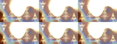 Yeni yıl tabelası. Noel tasarımı için. Raster illüstrasyonu. Kutlamanın sembolü. Kar tanesi kışı beyaz, bej ve nötr renklerde izole edilir. Beyaz, bej ve nötr simge silueti.