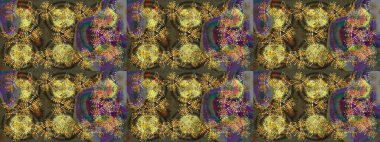 Raster kahverengi, yeşil ve gri kar tanelerinden izole edilmiş. Güzel bir kış süsü. Kar taneleri koleksiyonu. Raster illüstrasyonu.