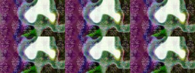 Raster illüstrasyonundaki çiçek desenli çizim. Renkli Yaz Temalı eskiz kalıbı. Düz Çiçek Elementleri Tasarımı. Mor renkte çiçekler.