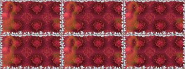 Parlak unsurları. Sorunsuz çiçek deseni kaydırma kağıt, davet, el ilanı, afiş veya Web sitesi Web sitesi arka plan duvar kağıdı için kullanılabilir. Elle çizilmiş Raster illüstrasyon.