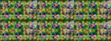 Renkli elementlerle Raster ilginç desen