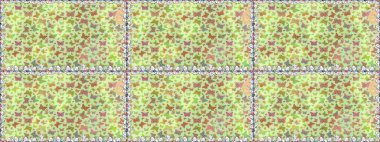 Raster illüstrasyonu. Davetiye, kart ve parmak izi için basit kadınsı bir model. Kusursuz. Tarafsız arkaplanda kelebek.