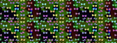 Moda Kumaşı Tasarımı. Raster. Şirin kelebeklerin güzel çizim şekli. Yeşil renkli resimler. El çizimi illüstrasyon.