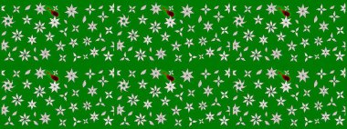 Doğal kozmetik ürünleri, parfüm, çiçekçi dükkanı için bahar ihalesi tasarımı. Yeşil lale çiçekli Raster eskiz deseni. Karşılama ya da düğün geçmişi olarak kullanılabilir. Paket kağıdı için en iyisi..